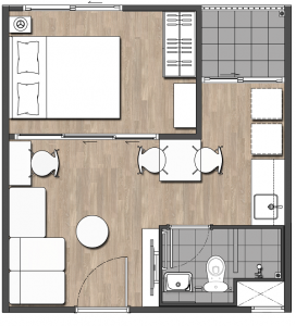 Plum condo park rangsit - plan room