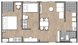 Plum condo park rangsit - plan room